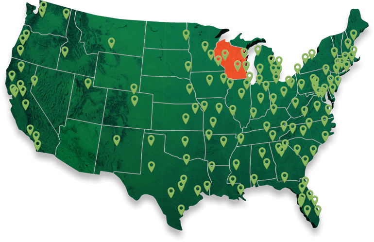 map of leaf filter gutters installed