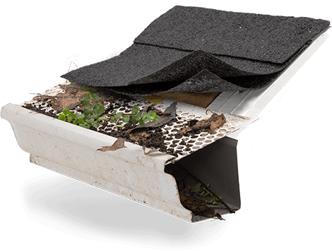 DIY gutter protection screen